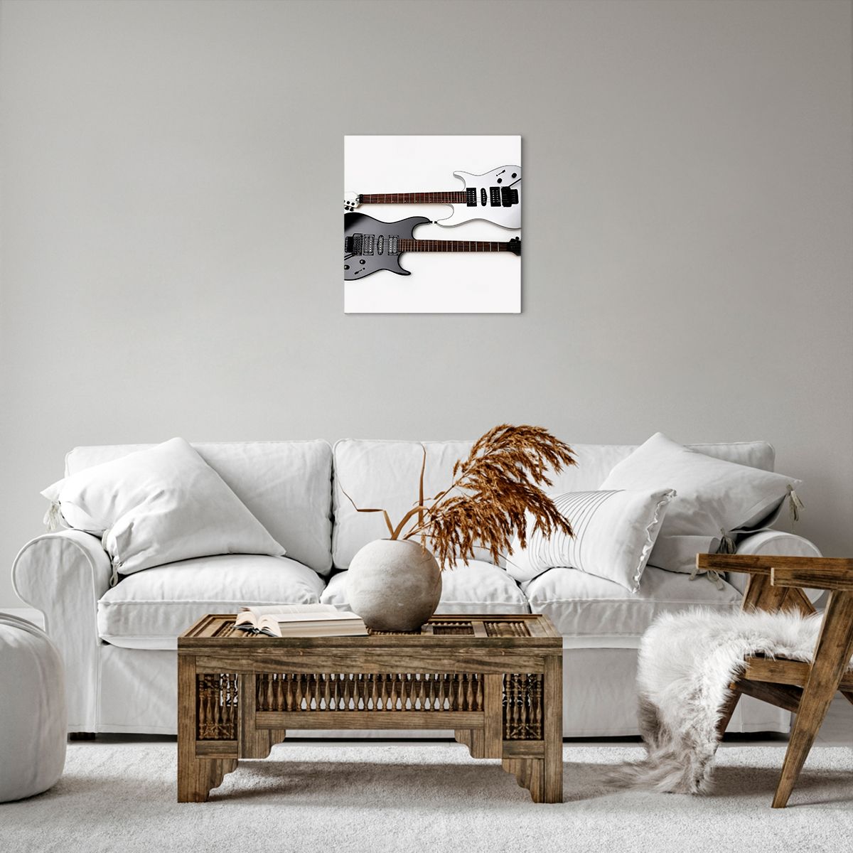 Obraz Na Płótnie - Gitara Muzyka  - 40X40 Cm - Ac40X40-0369