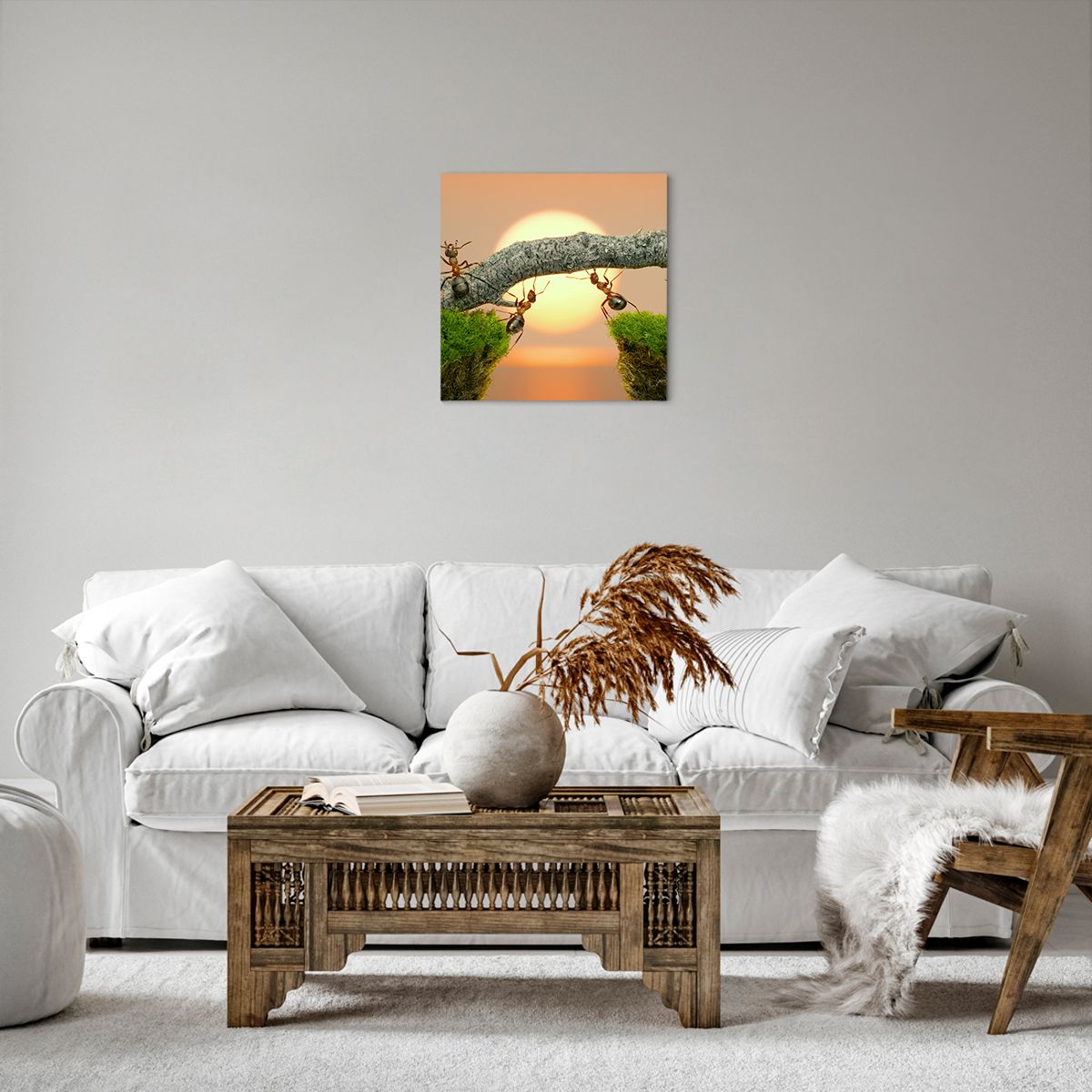Obraz Na Płótnie - Przyroda Mrówka - 40X40 Cm - Ac40X40-2104