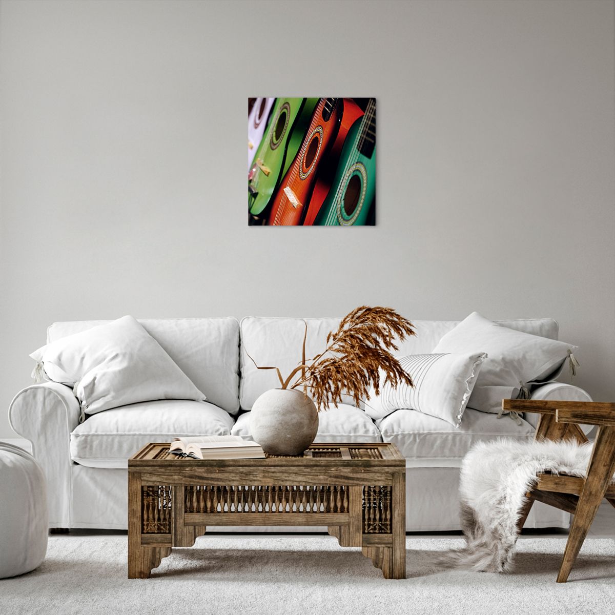 Obraz Na Płótnie - Gitara Muzyka Gra - 40X40 Cm - Ac40X40-2113
