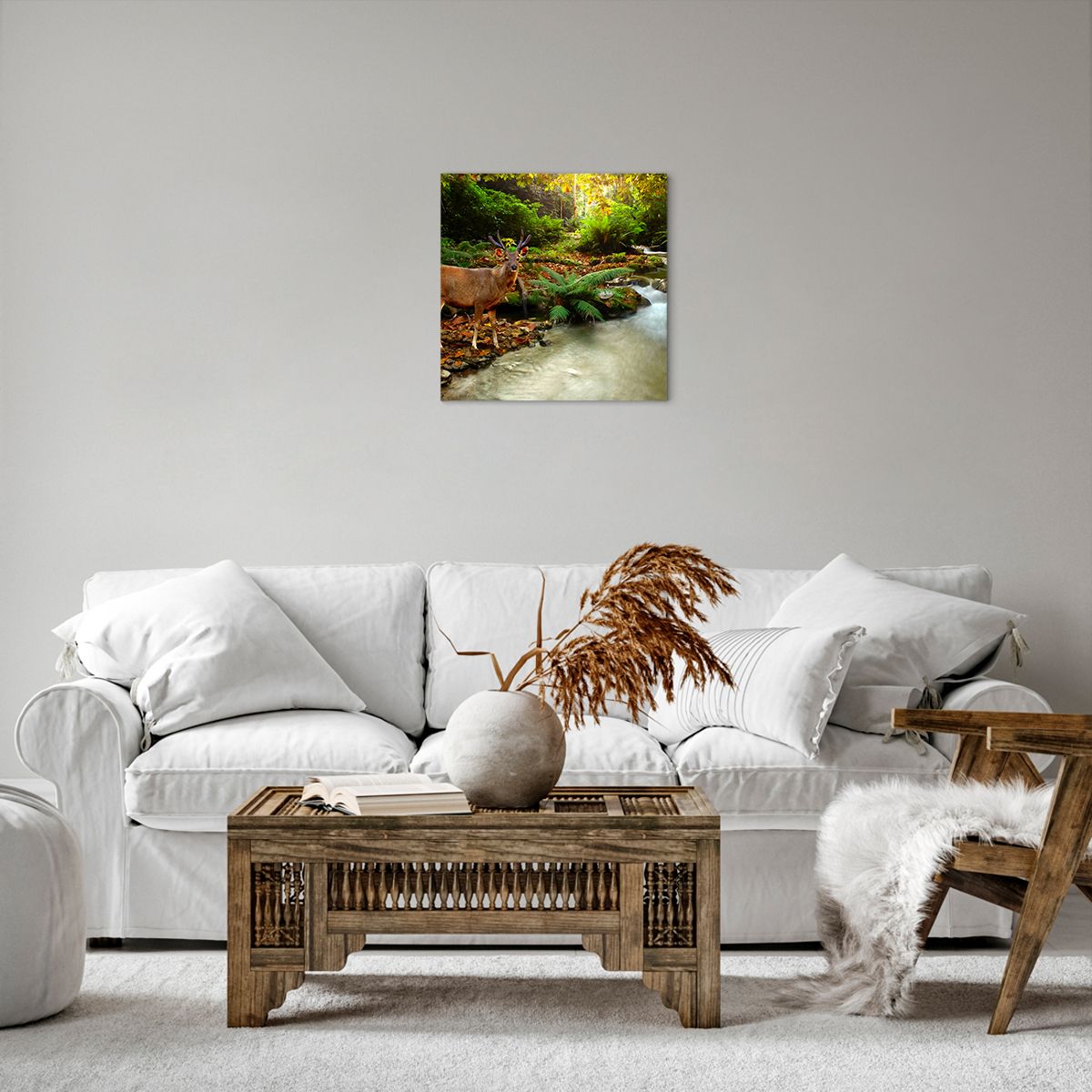 Obraz Na Płótnie - Jeleń Potok Park - 40X40 Cm - Ac40X40-2243