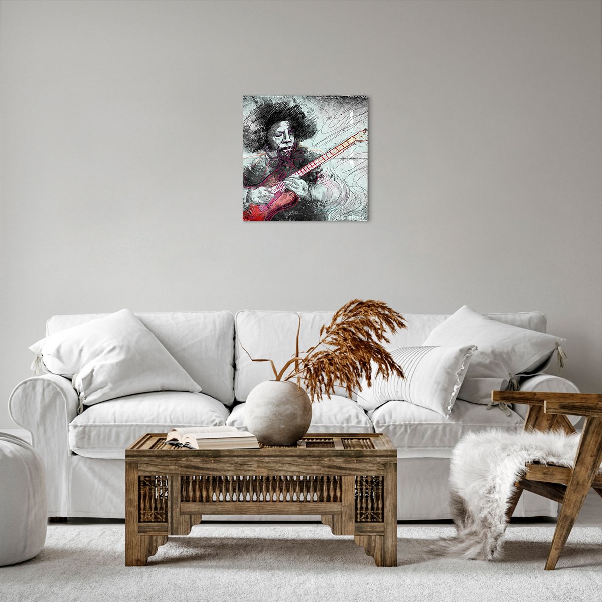 Obraz Na Płótnie - Gitara Muzyka  - 40X40 Cm - Ac40X40-2559