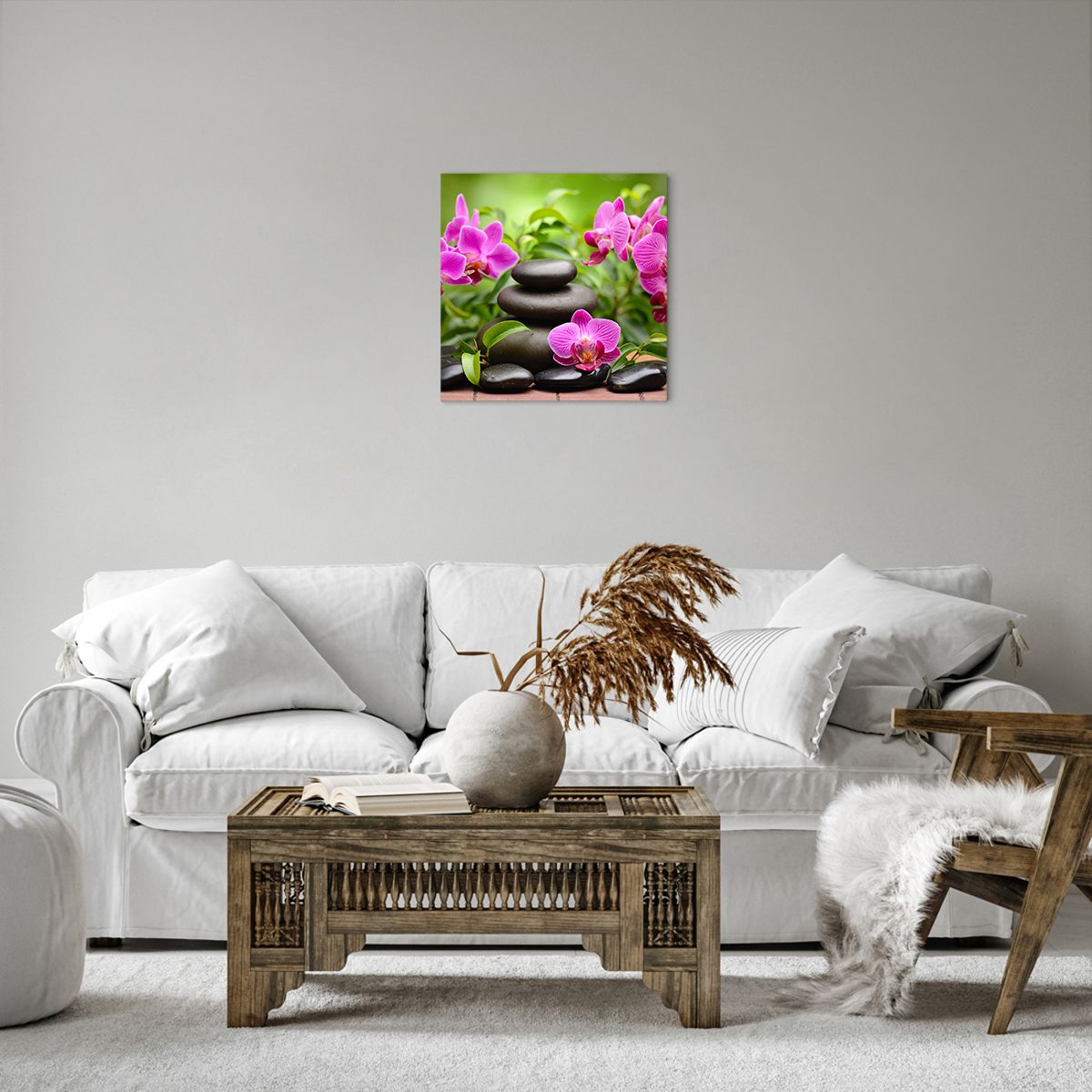 Obraz Na Płótnie - Storczyk Kamień - 40X40 Cm - Ac40X40-2687