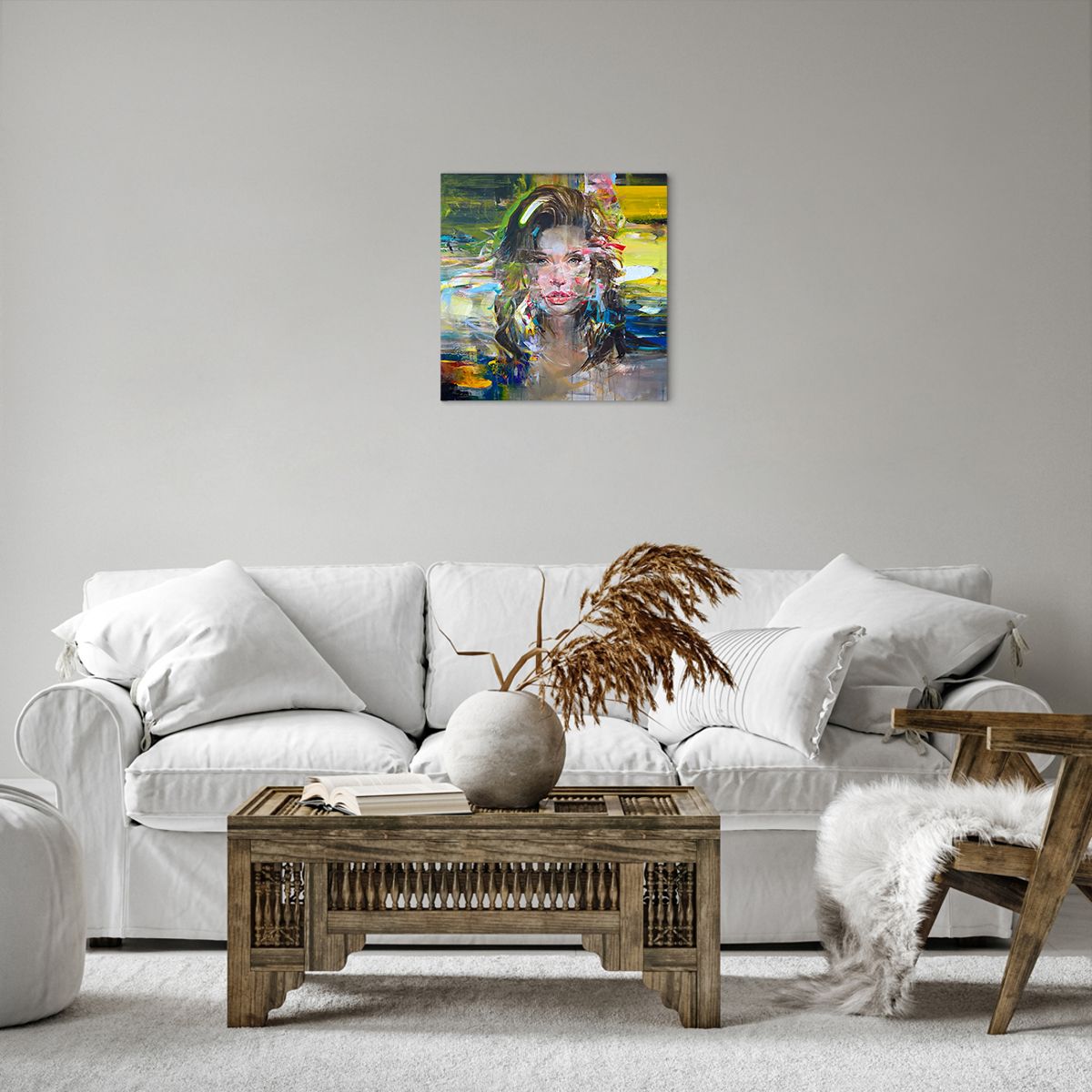 Obraz Na Płótnie - Portret Kobieta - 40X40 Cm - Ac40X40-3473