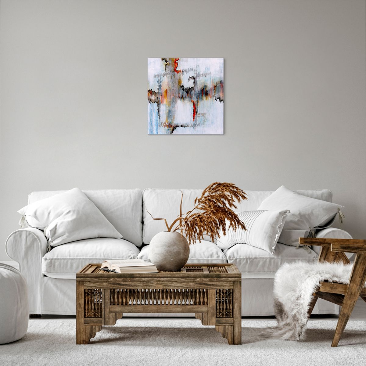 Obraz Na Płótnie - Zamazane Postaci  - 40X40 Cm - Ac40X40-3676