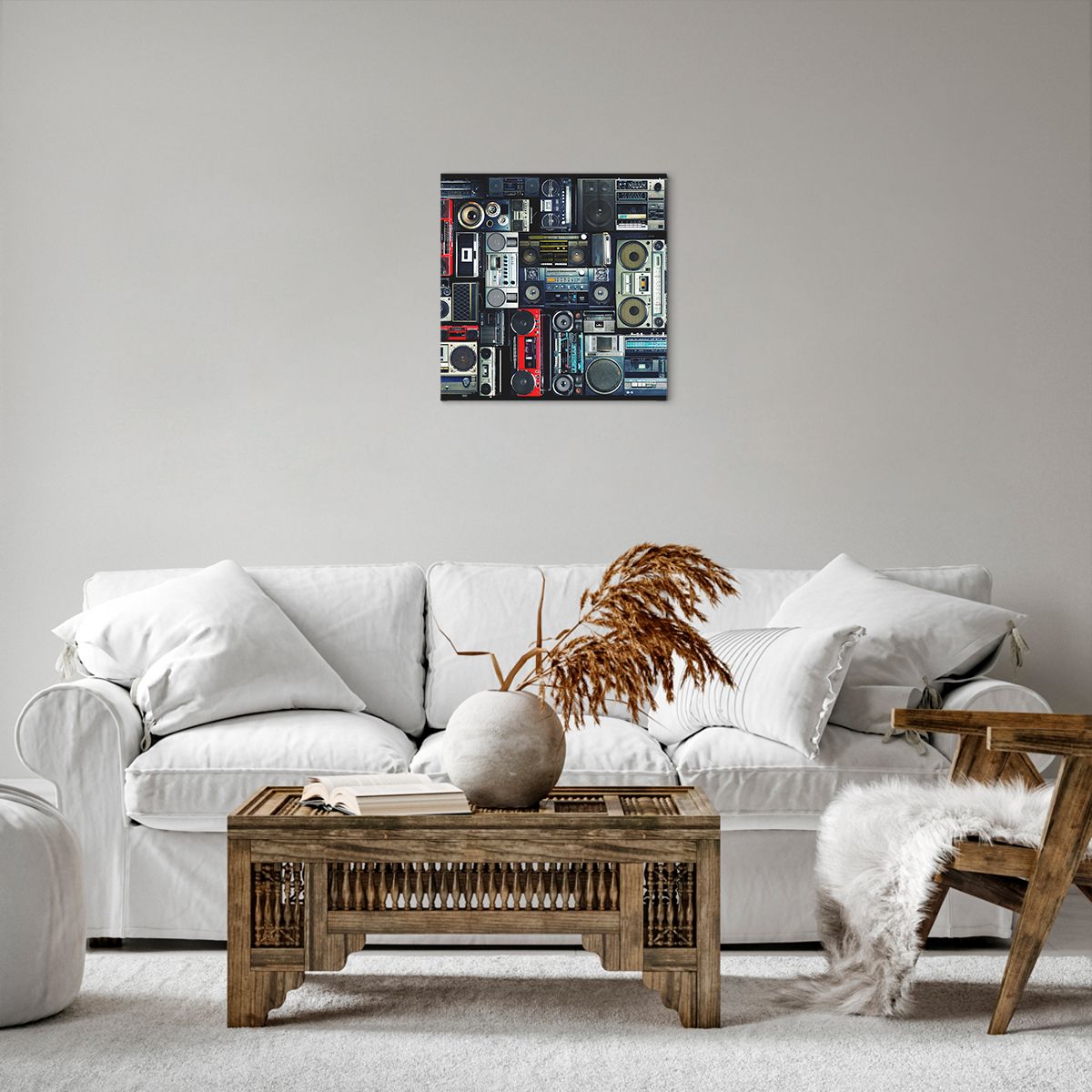 Obraz Na Płótnie - Technika Magnetofon - 40X40 Cm - Ac40X40-3875