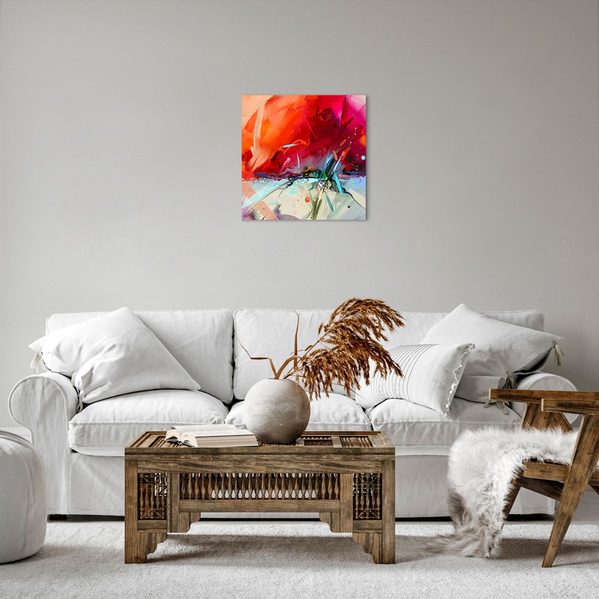 Obraz Na Płótnie - Kompozycja Dynamika - 40X40 Cm - Ac40X40-4036