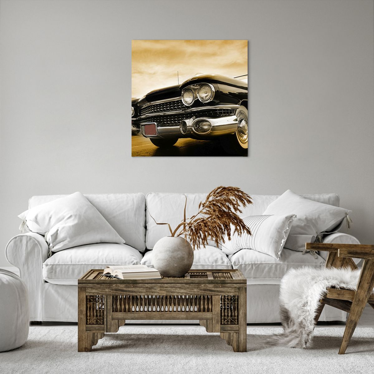 Obraz Na Płótnie - Cadillac Samochód - 60X60 Cm - Ac60X60-0160