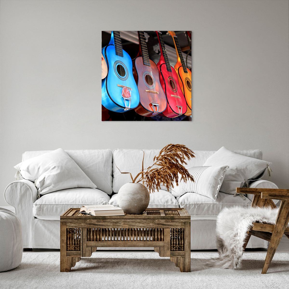 Obraz Na Płótnie - Gitara Muzyka - 60X60 Cm - Ac60X60-2221