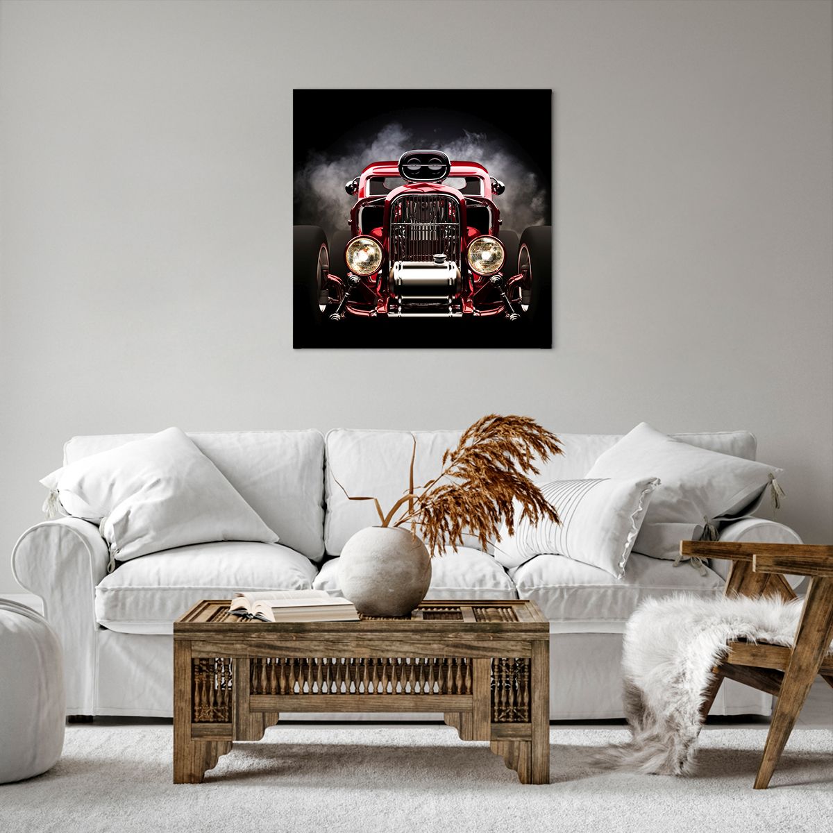 Obraz Na Płótnie - Samochód Retro - 60X60 Cm - Ac60X60-2422