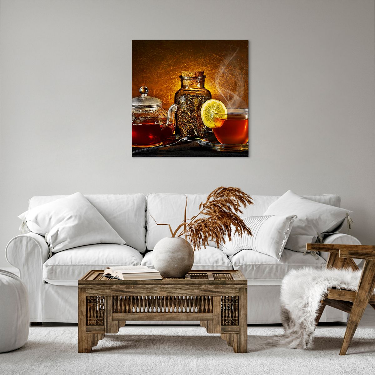 Obraz Na Płótnie - Herbata Napar  - 60X60 Cm - Ac60X60-2434