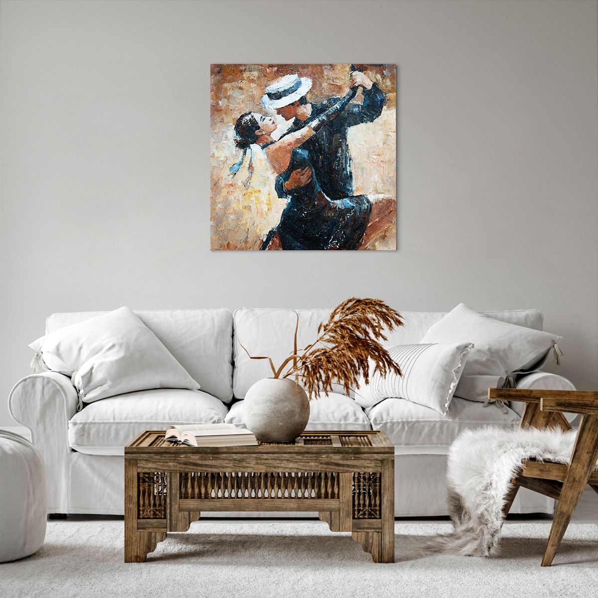 Obraz Na Płótnie - Tancerze Tango - 60X60 Cm - Ac60X60-3773