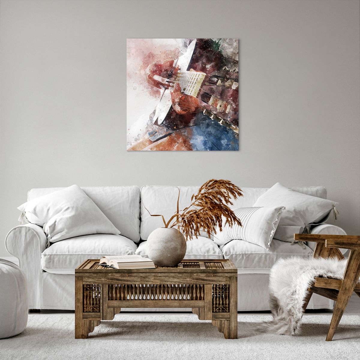 Obraz Na Płótnie - Muzyka Gitara - 60X60 Cm - Ac60X60-4000