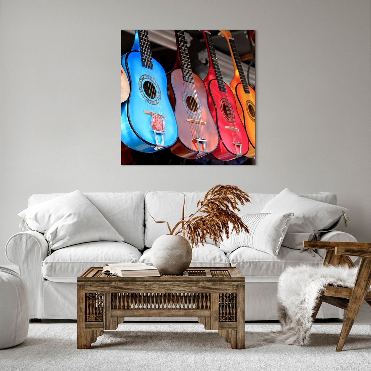 Obraz Na Płótnie - Gitara Muzyka - 70X70 Cm - Ac70X70-2221