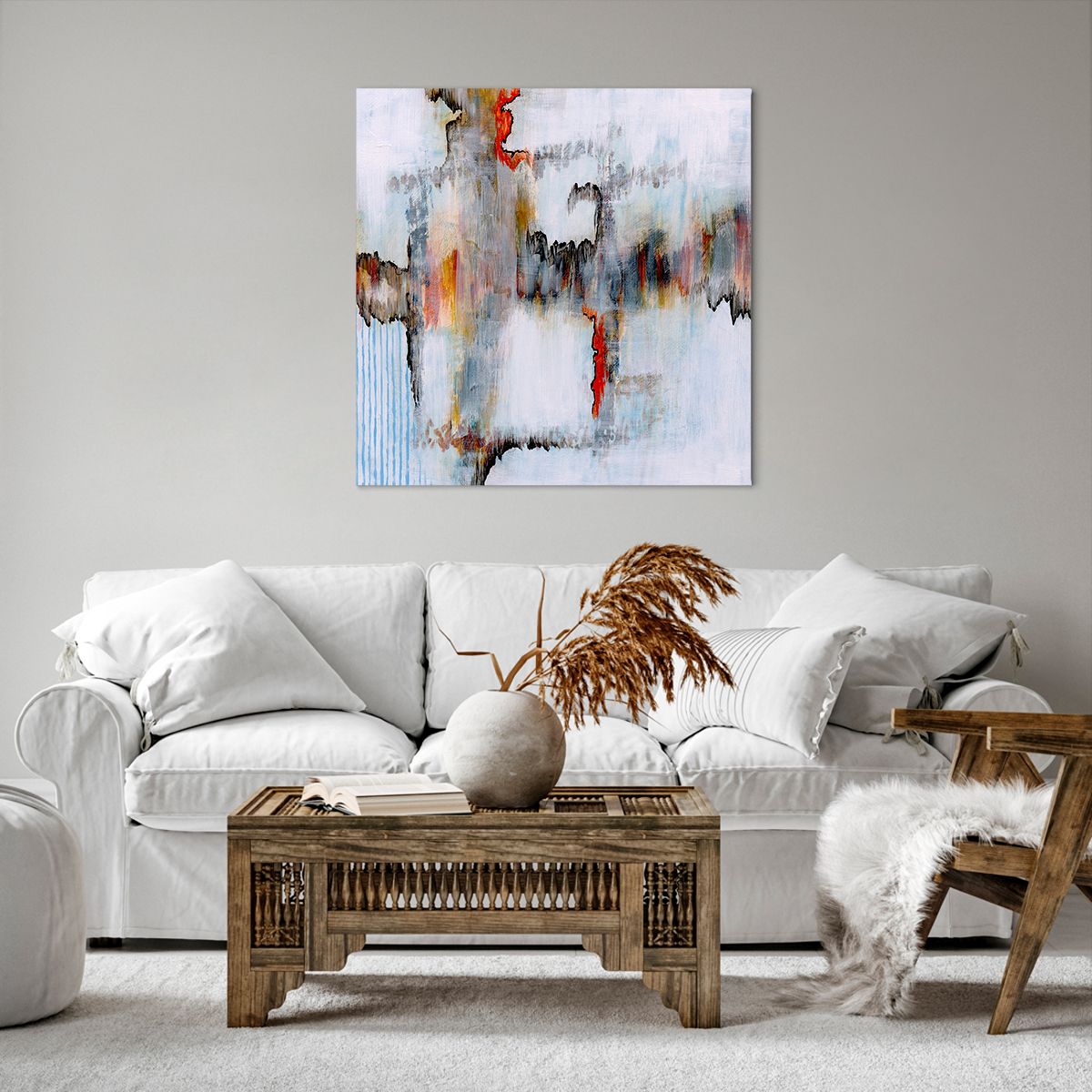 Obraz Na Płótnie - Zamazane Postaci  - 70X70 Cm - Ac70X70-3676
