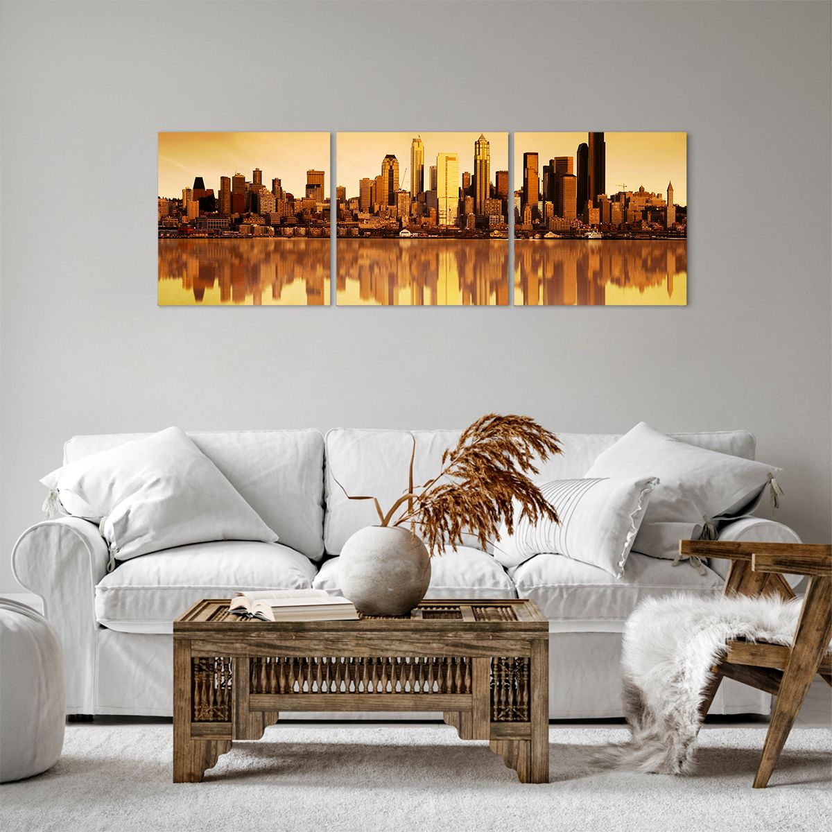 Obraz Na Płótnie - Seattle Miasto - 120X40 Cm - Ca120X40-0118