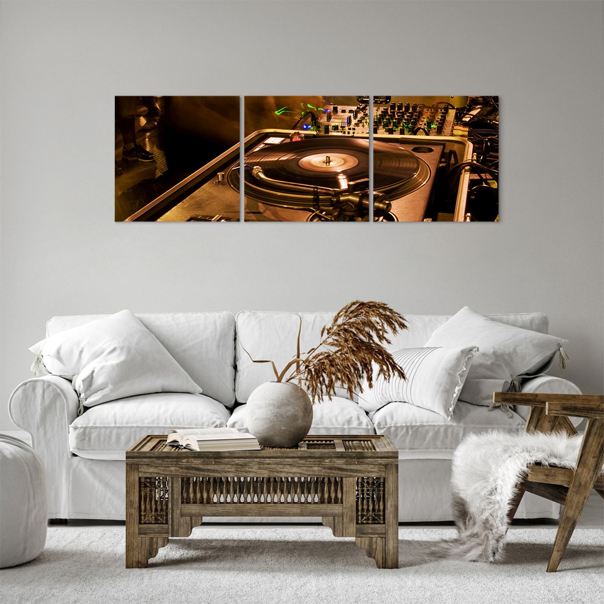 Obraz Na Płótnie - Studio Nagrań  - 120X40 Cm - Ca120X40-0505