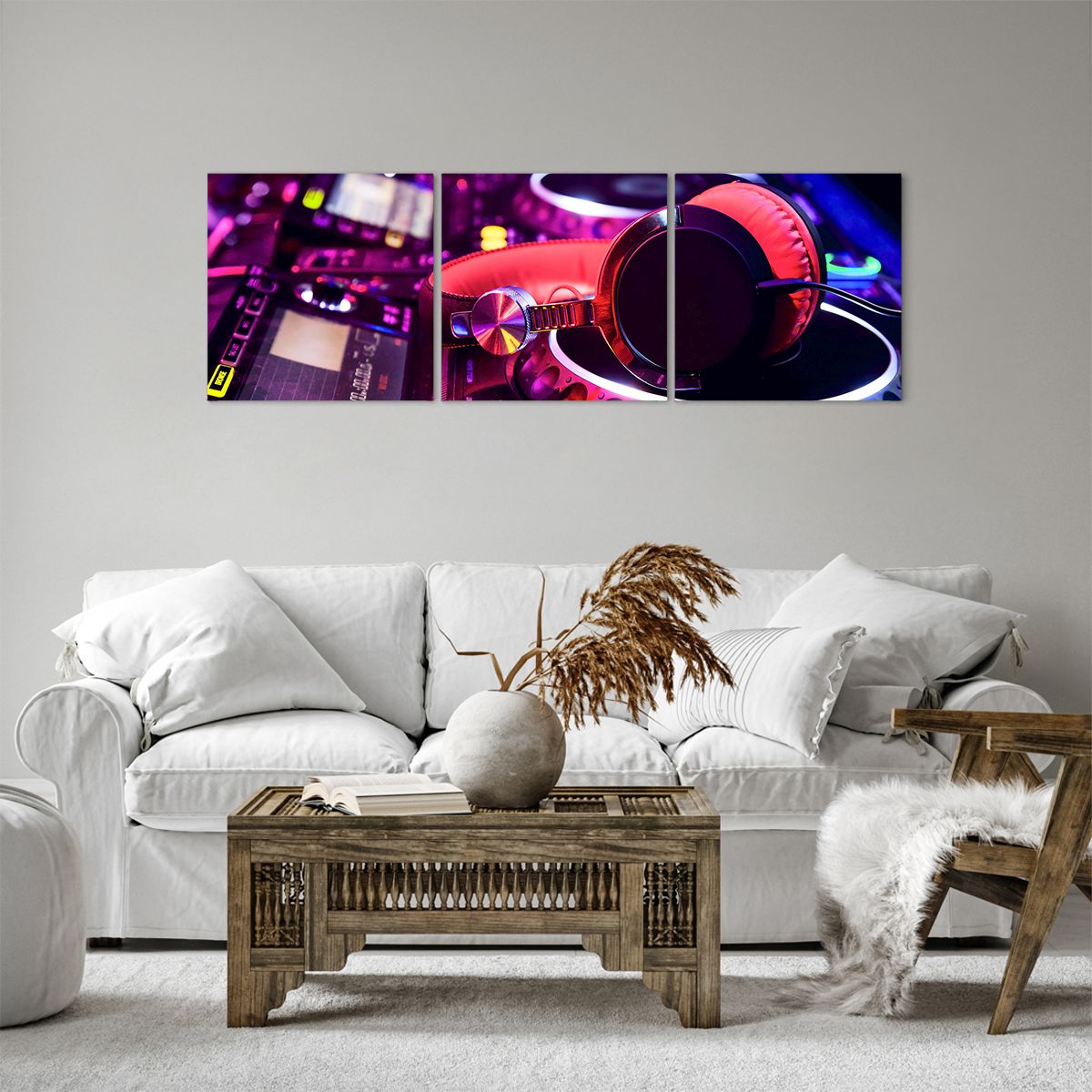 Obraz Na Płótnie - Studio Nagrań  - 120X40 Cm - Ca120X40-2404
