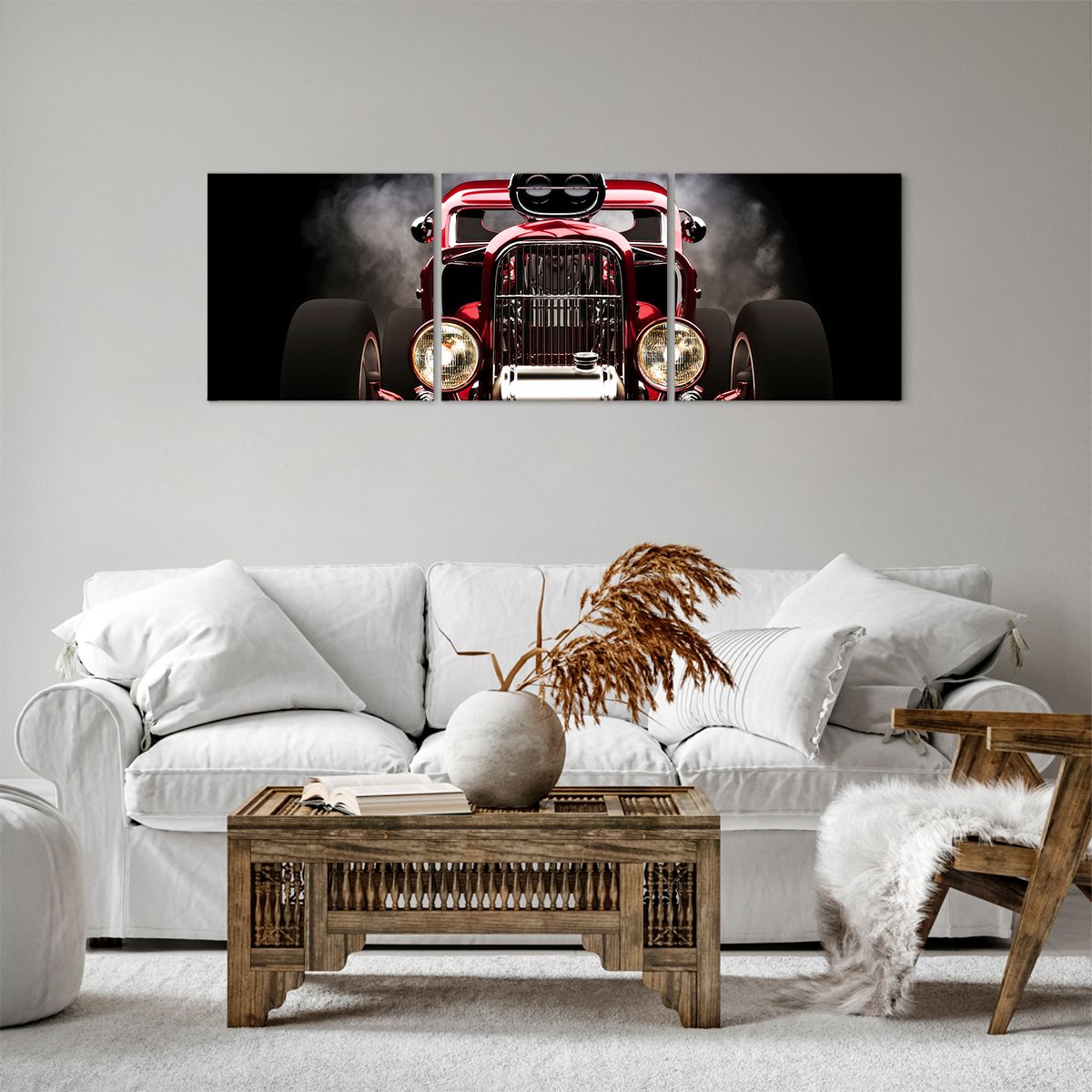 Obraz Na Płótnie - Samochód Retro - 120X40 Cm - Ca120X40-2422