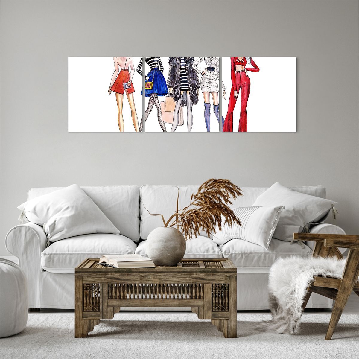 Obraz Na Płótnie - Kobieta Modelka - 120X40 Cm - Ca120X40-2855