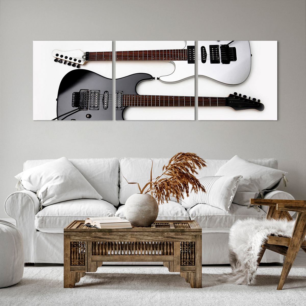 Obraz Na Płótnie - Gitara Muzyka  - 150X50 Cm - Ca150X50-0369