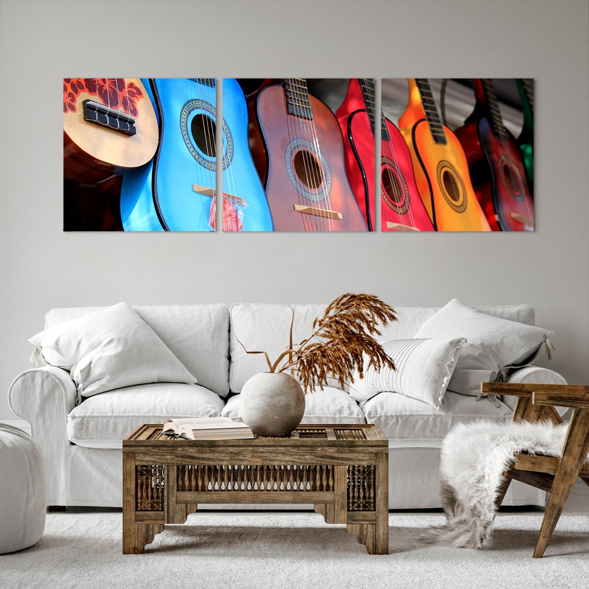 Obraz Na Płótnie - Gitara Muzyka - 150X50 Cm - Ca150X50-2221