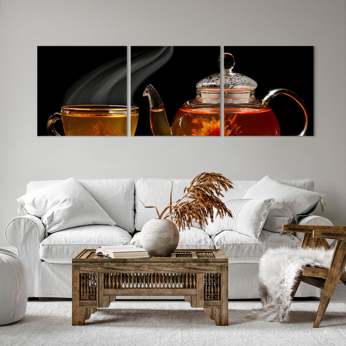 Obraz Na Płótnie - Herbata Napar  - 150X50 Cm - Ca150X50-2253