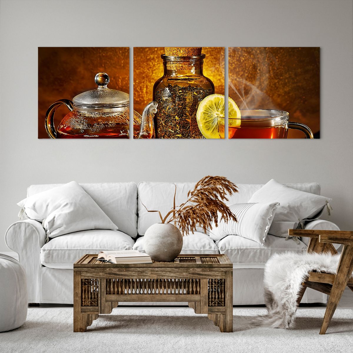 Obraz Na Płótnie - Herbata Napar  - 150X50 Cm - Ca150X50-2434