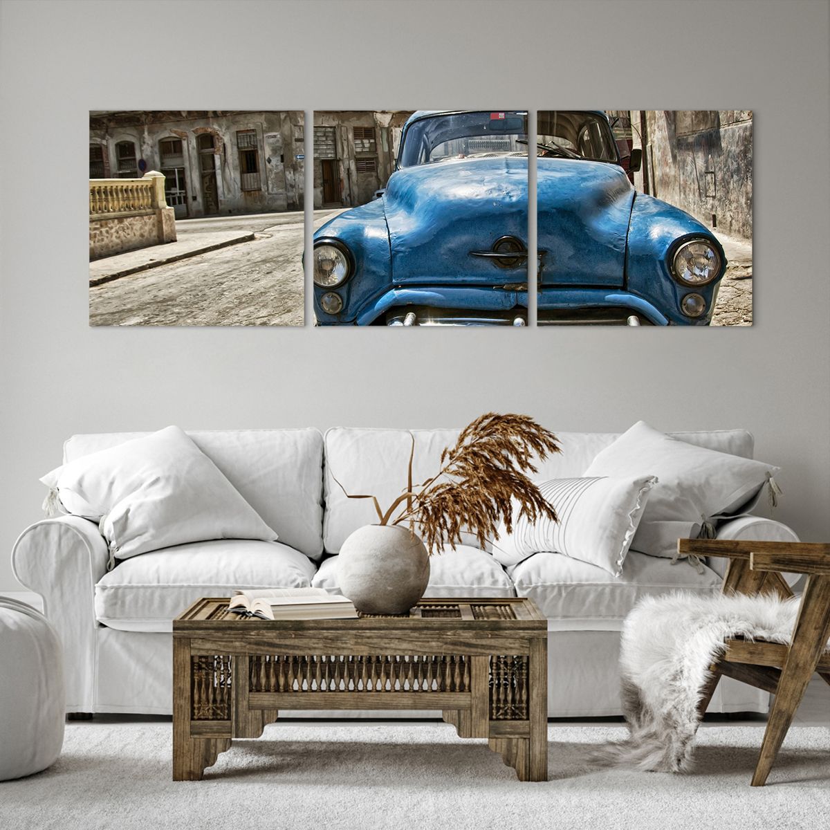 Obraz Na Płótnie - Samochód Ulica - 150X50 Cm - Ca150X50-2461