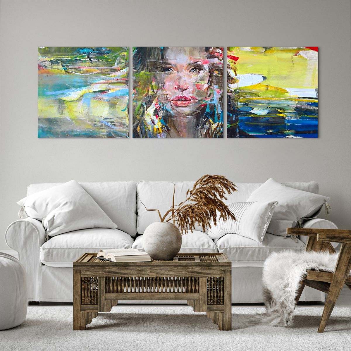 Obraz Na Płótnie - Portret Kobieta - 150X50 Cm - Ca150X50-3473