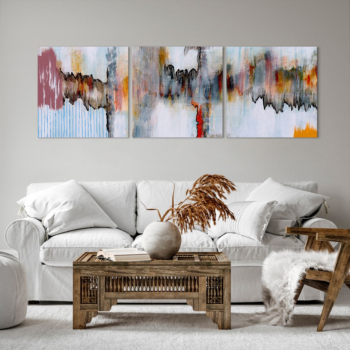 Obraz Na Płótnie - Zamazane Postaci  - 150X50 Cm - Ca150X50-3676