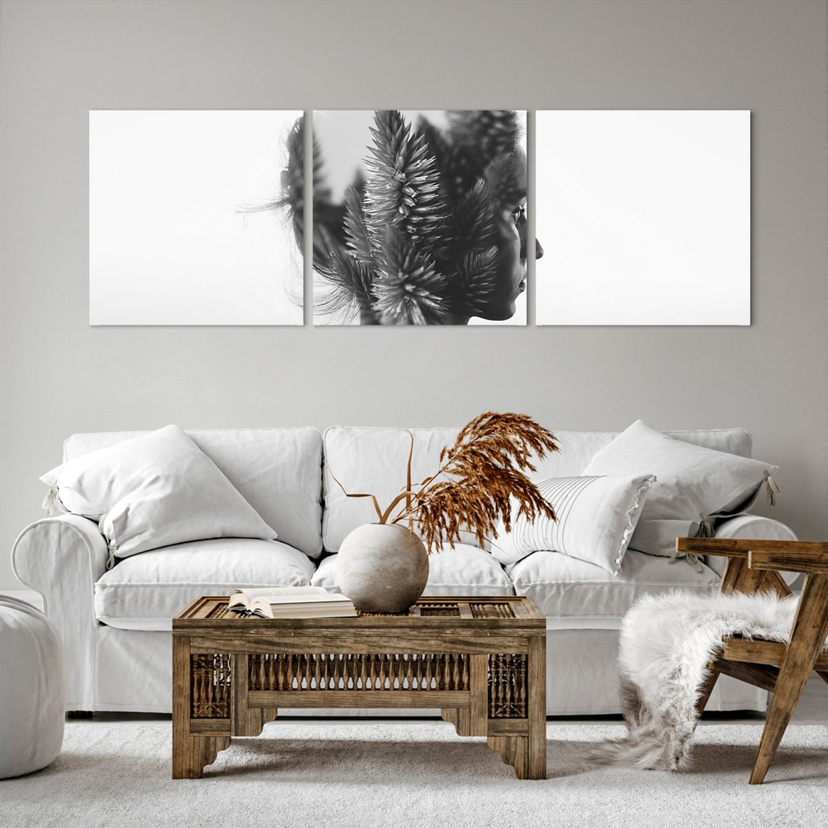Obraz Na Płótnie - Kobieta Postać - 150X50 Cm - Ca150X50-3799