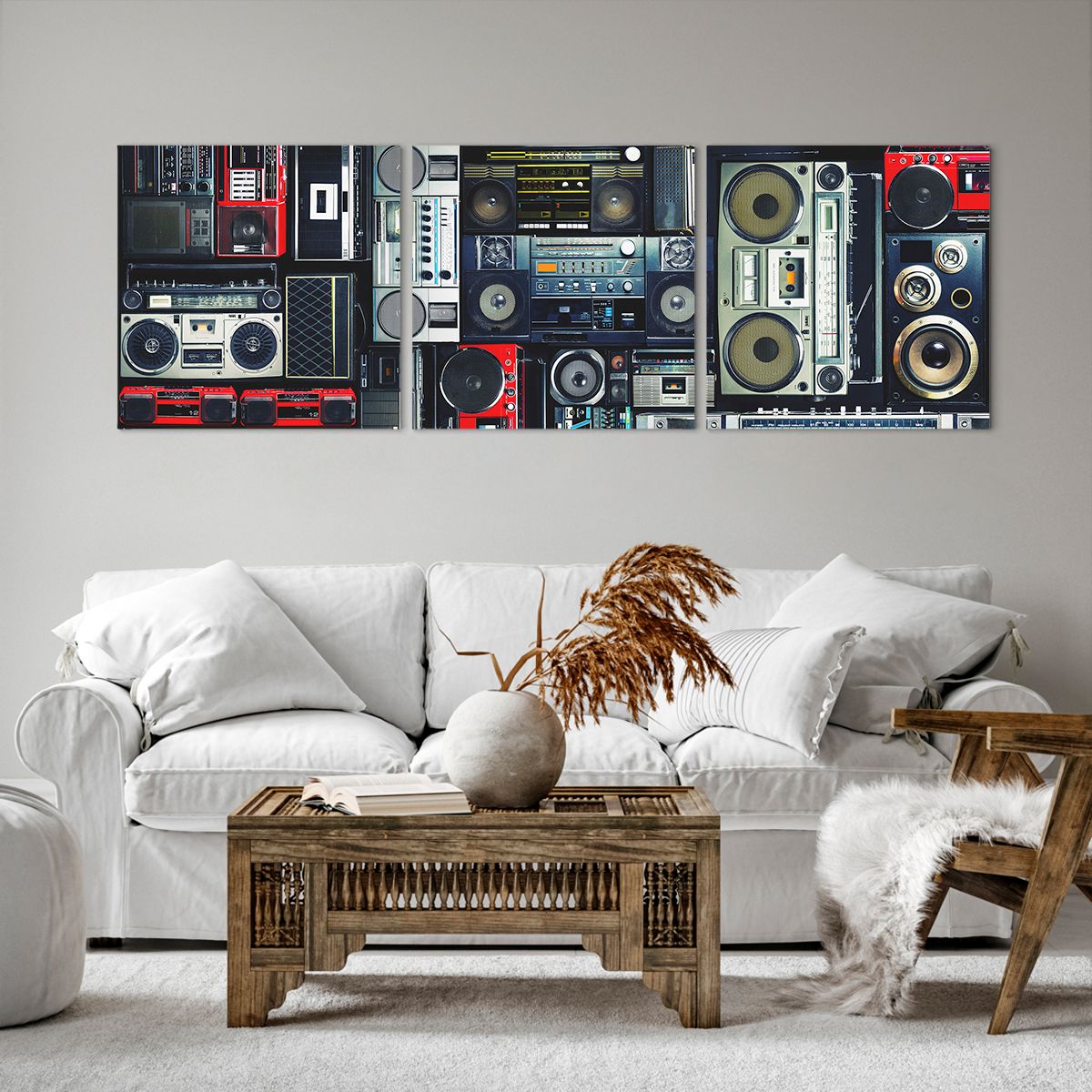 Obraz Na Płótnie - Technika Magnetofon - 150X50 Cm - Ca150X50-3875