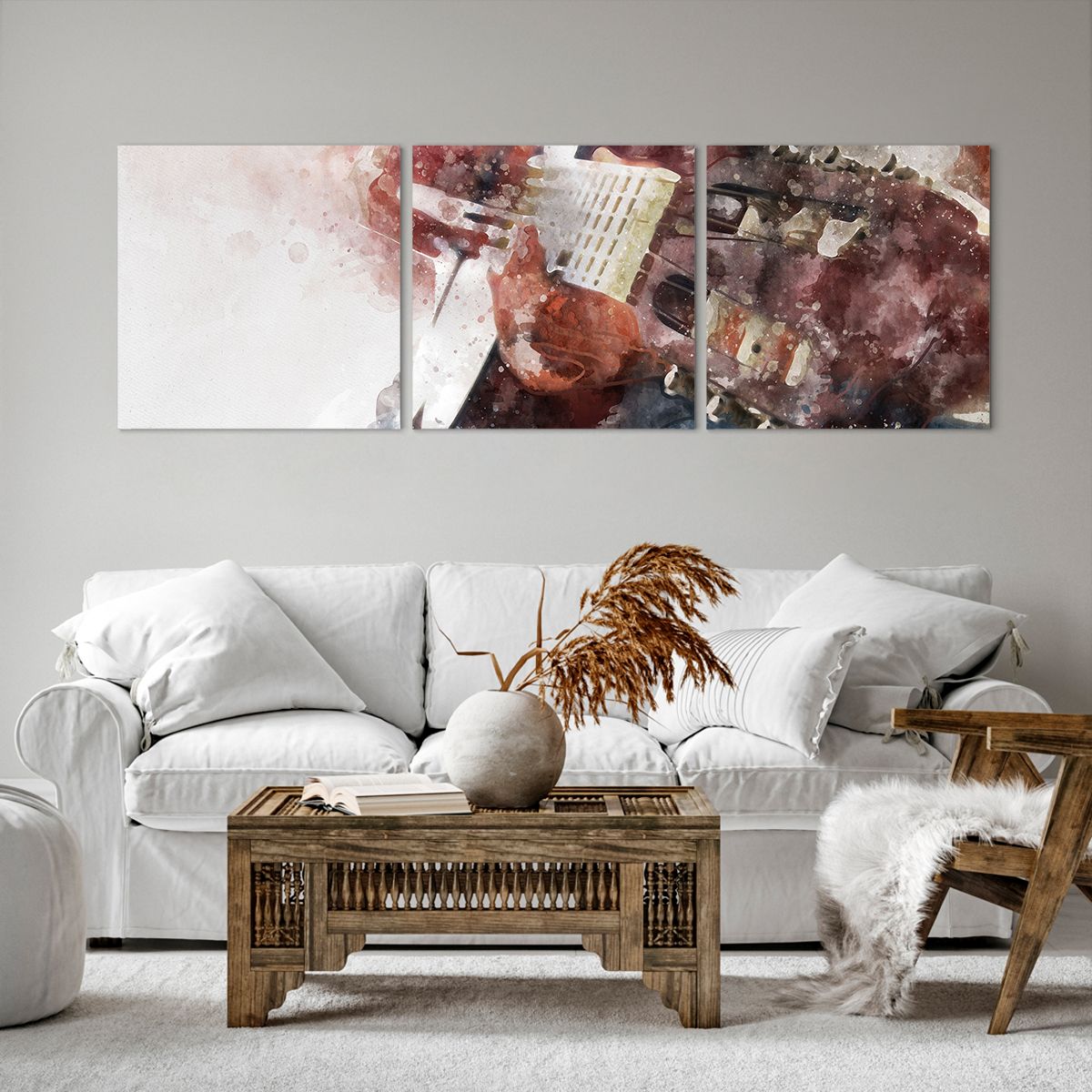Obraz Na Płótnie - Muzyka Gitara - 150X50 Cm - Ca150X50-4000