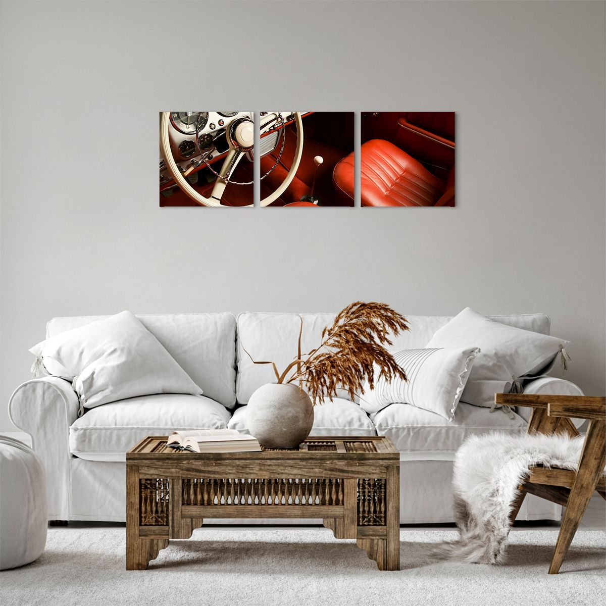 Obraz Na Płótnie - Samochód Retro - 90X30 Cm - Ca90X30-0149