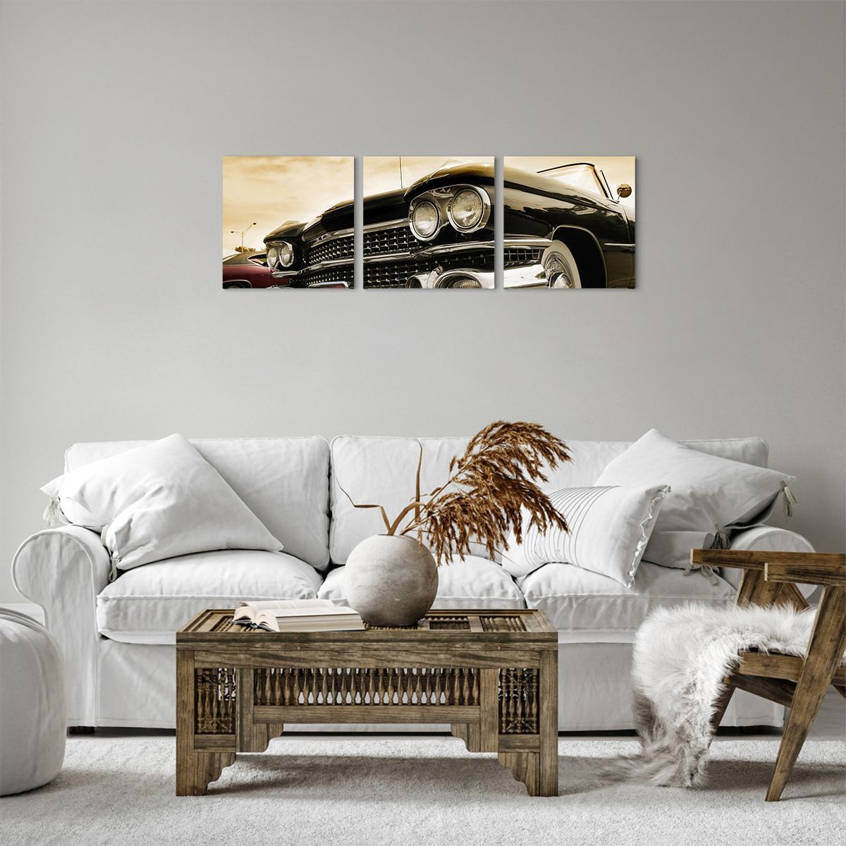 Obraz Na Płótnie - Cadillac Samochód - 90X30 Cm - Ca90X30-0160