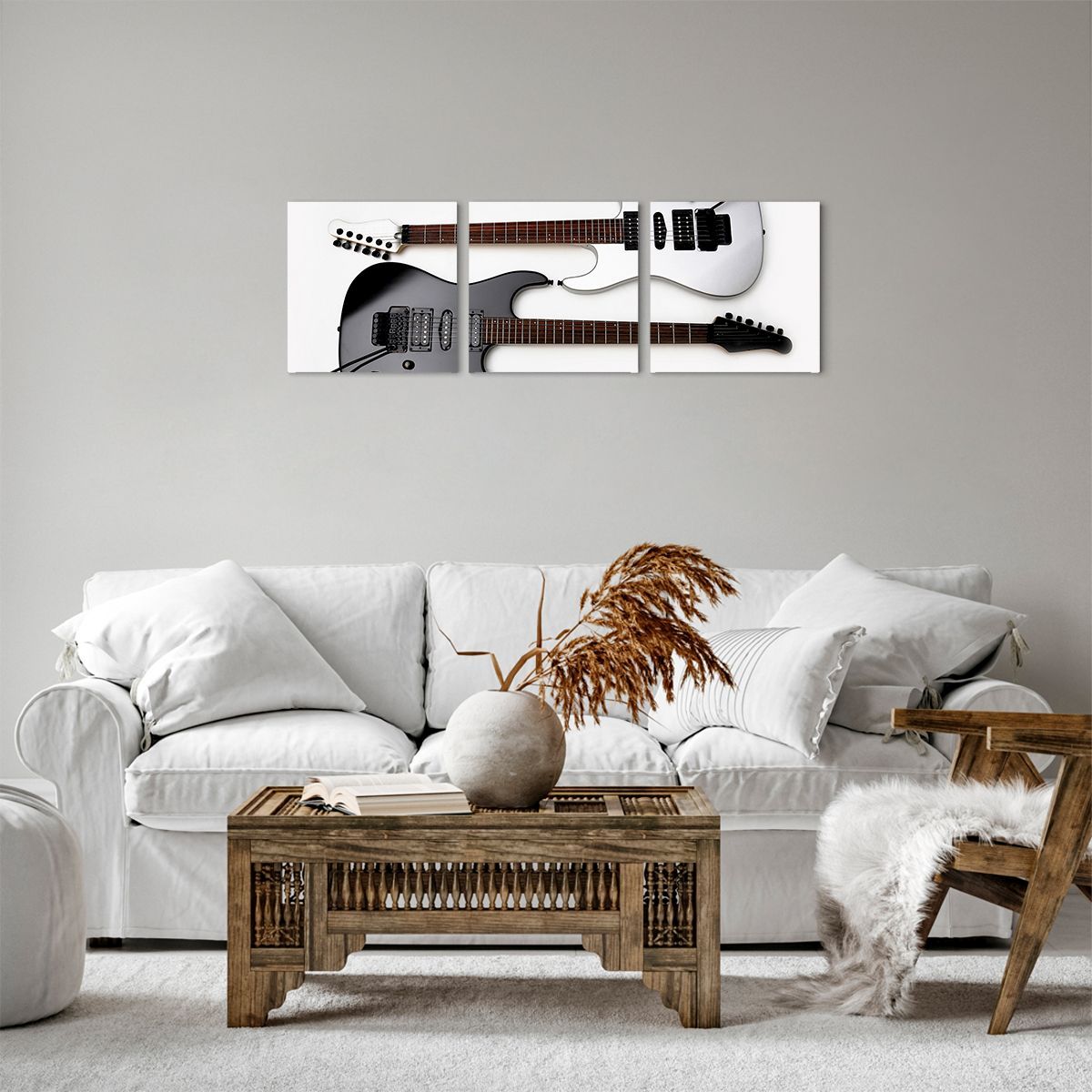 Obraz Na Płótnie - Gitara Muzyka  - 90X30 Cm - Ca90X30-0369