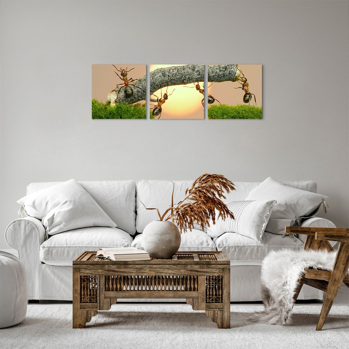 Obraz Na Płótnie - Przyroda Mrówka - 90X30 Cm - Ca90X30-2104