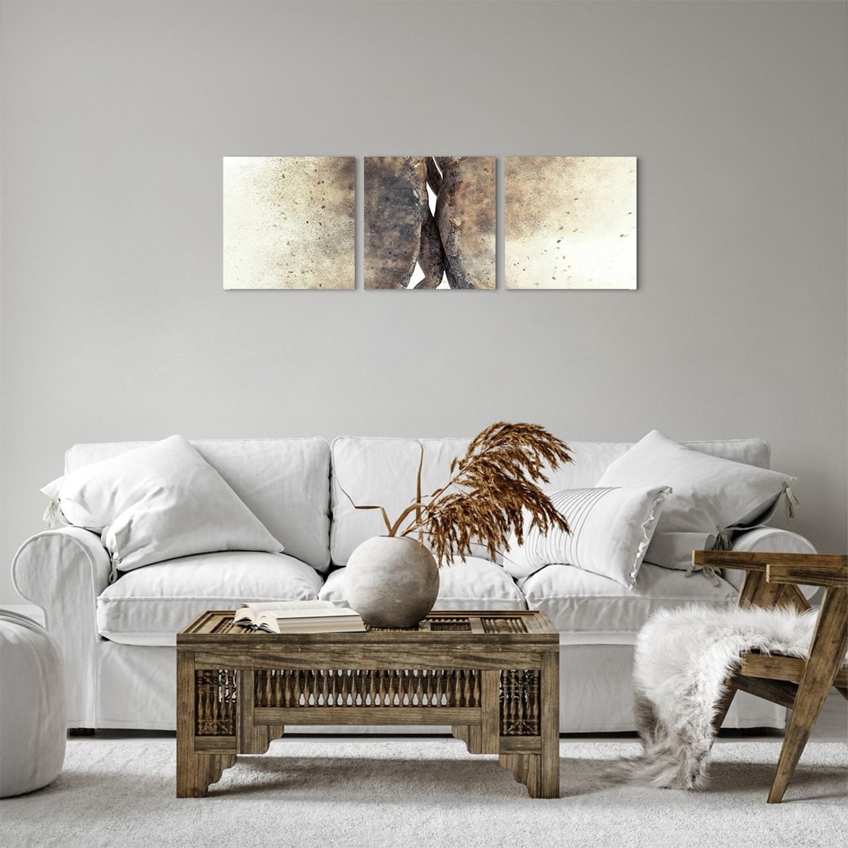 Obraz Na Płótnie - Postać Kamień  - 90X30 Cm - Ca90X30-3102