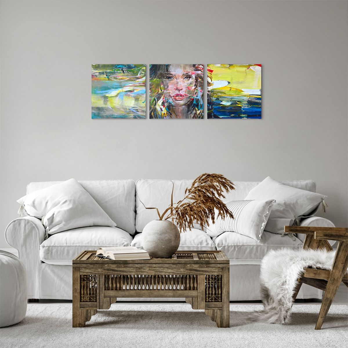 Obraz Na Płótnie - Portret Kobieta - 90X30 Cm - Ca90X30-3473