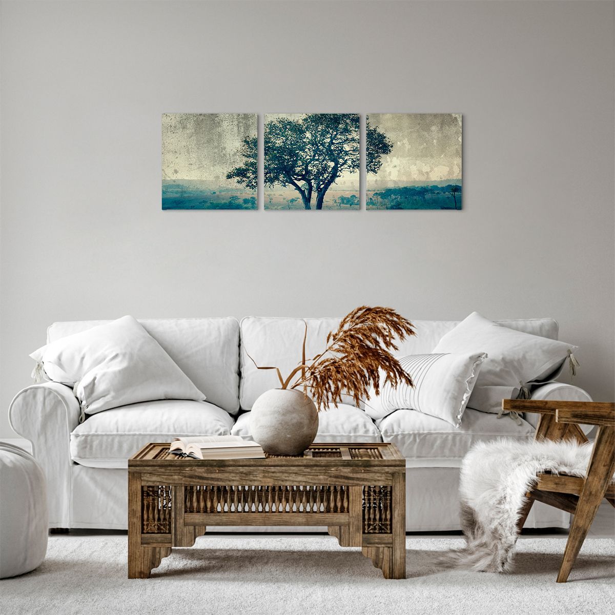 Obraz Na Płótnie - Drzewo Samotność  - 90X30 Cm - Ca90X30-3627