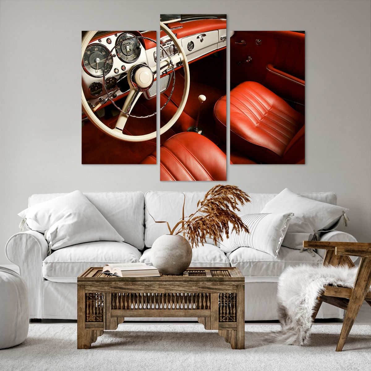 Obraz Na Płótnie - Samochód Retro - 130X100 Cm - Cb130X100-0149