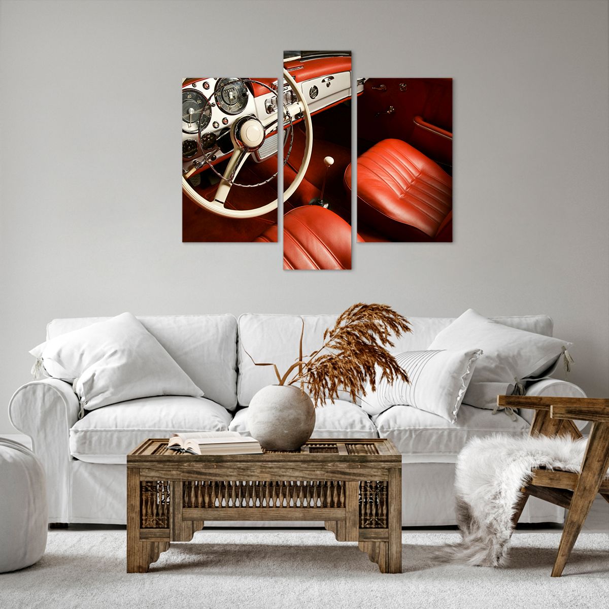 Obraz Na Płótnie - Samochód Retro - 95X80 Cm - Cb95X80-0149