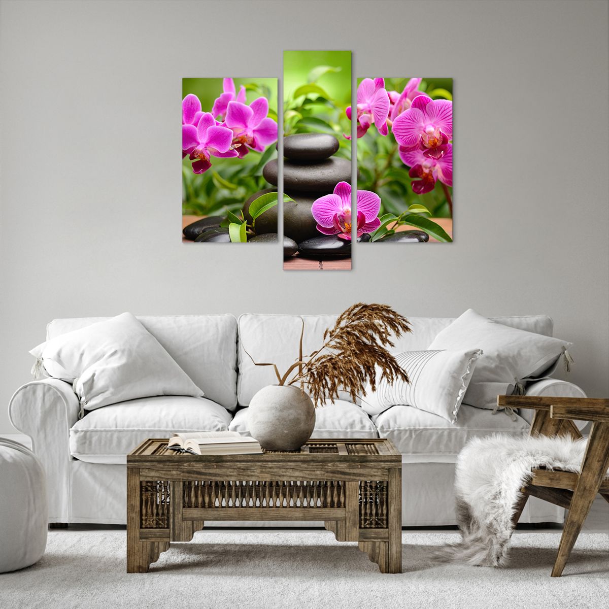 Obraz Na Płótnie - Storczyk Kamień - 95X80 Cm - Cb95X80-2687