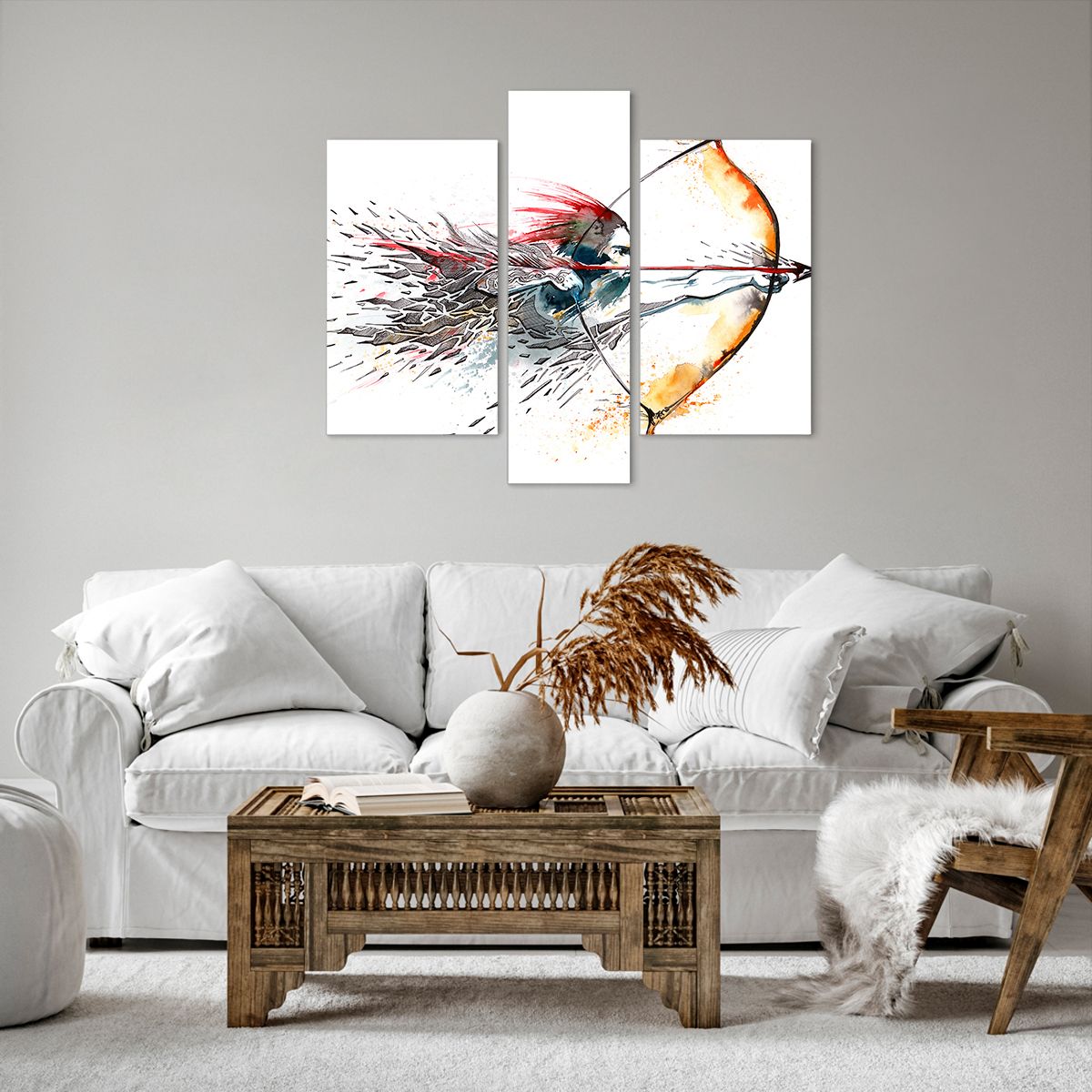 Obraz Na Płótnie - Strzelec Strzała - 95X80 Cm - Cb95X80-2994