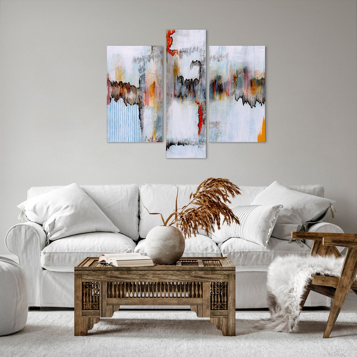 Obraz Na Płótnie - Zamazane Postaci  - 95X80 Cm - Cb95X80-3676