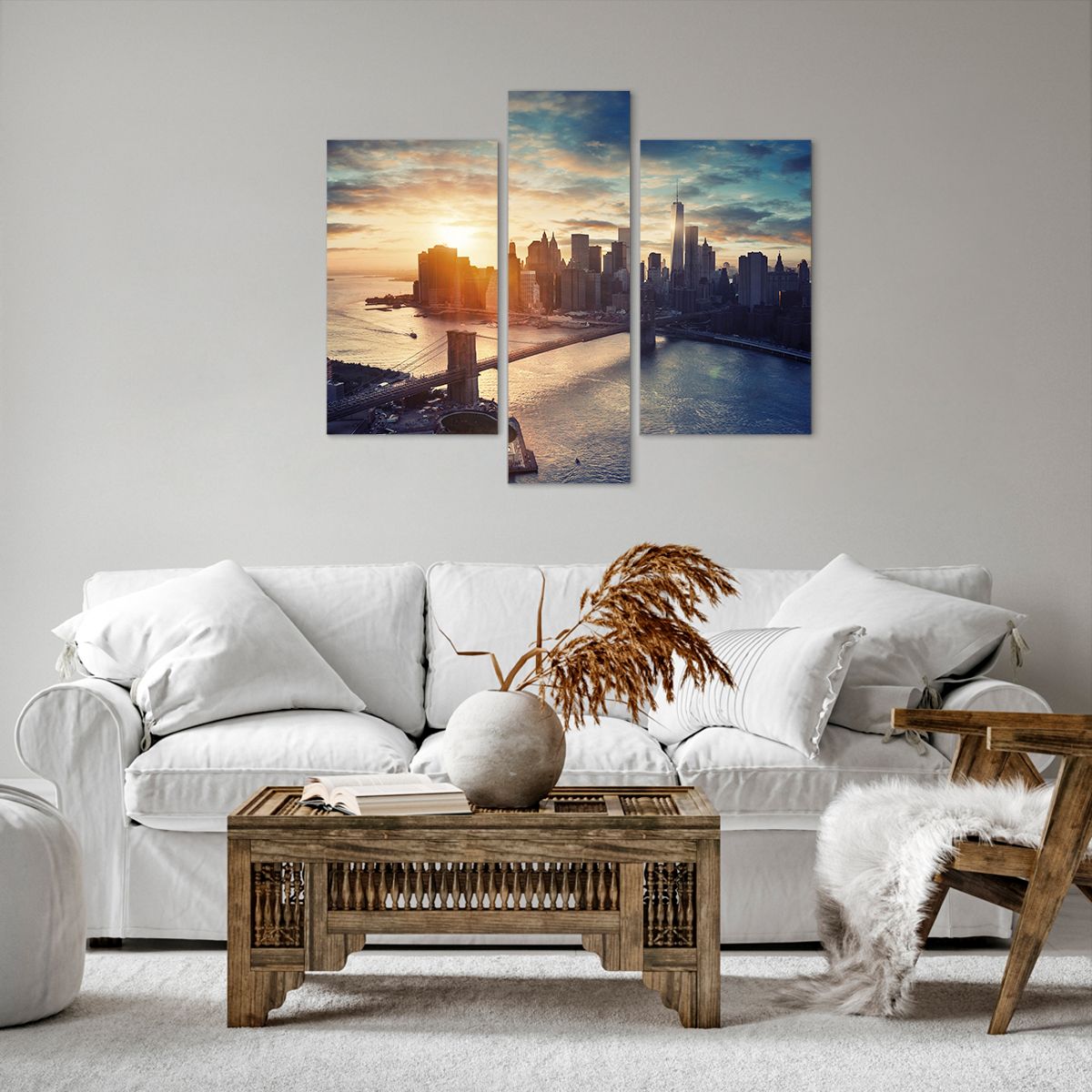 Obraz Na Płótnie - Ny Most Brooklin - 95X80 Cm - Cb95X80-3733