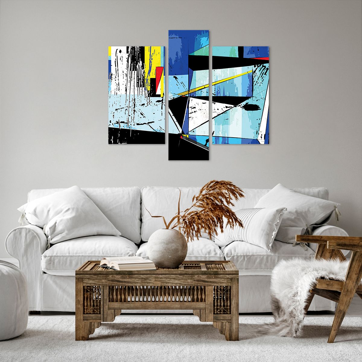 Obraz Na Płótnie - Kompozycja Kolory - 95X80 Cm - Cb95X80-3913
