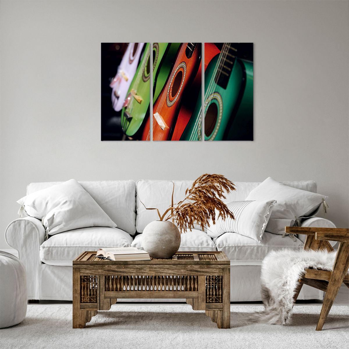 Obraz Na Płótnie - Gitara Muzyka Gra - 105X70 Cm - Ce105X70-2113