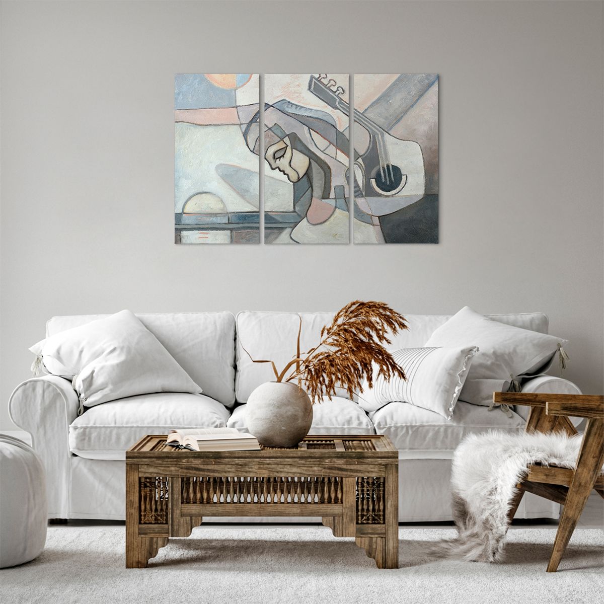 Obraz Na Płótnie - Kobieta Gitara  - 105X70 Cm - Ce105X70-3739