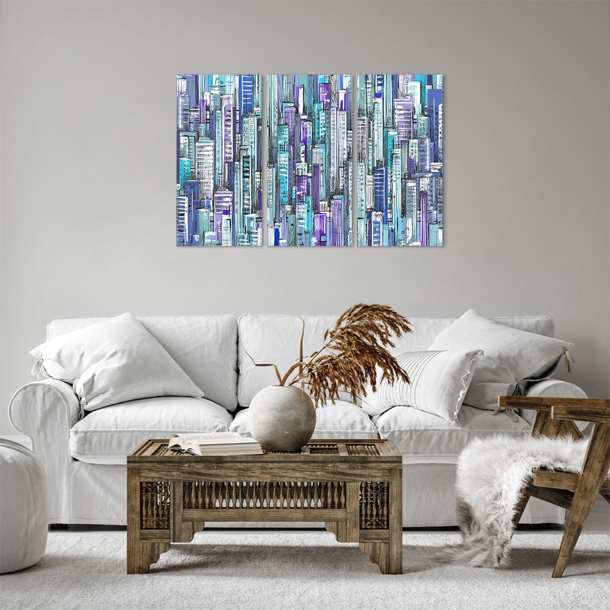 Obraz Na Płótnie - Drapacze Chmur - 105X70 Cm - Ce105X70-3857